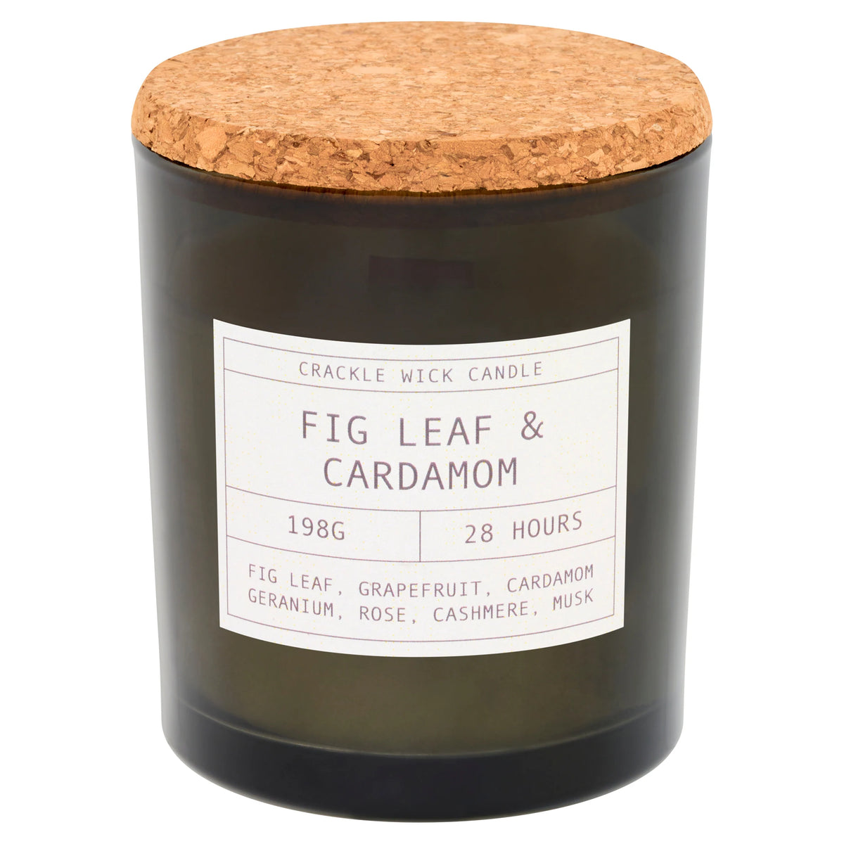 F&F Home Crackle Fig Leaf and Cardamom Candle 198g — image 1