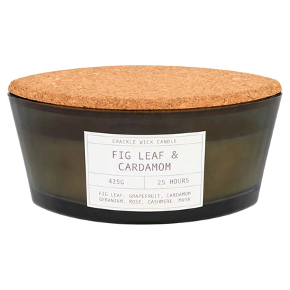 F&F HOME Crackle Fig Leaf And Cardamom Candle