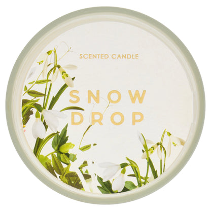 F&F Home Floral Bouquet Large Candle Snowdrop 440g — image 3