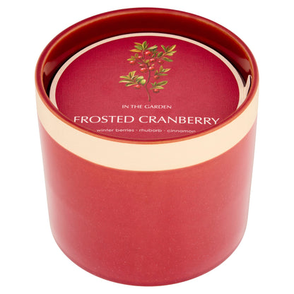 F&F Home In the Garden Frosted Cranberry Large Candle 600g — image 1