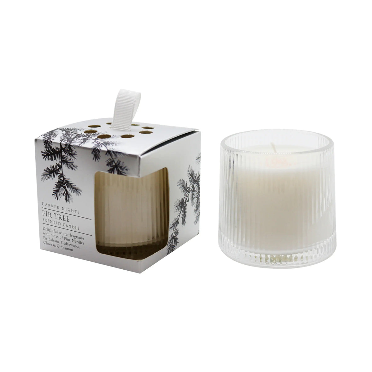 F&F Home Norsk Fir Boxed Ribbed Candle 100g — image 1