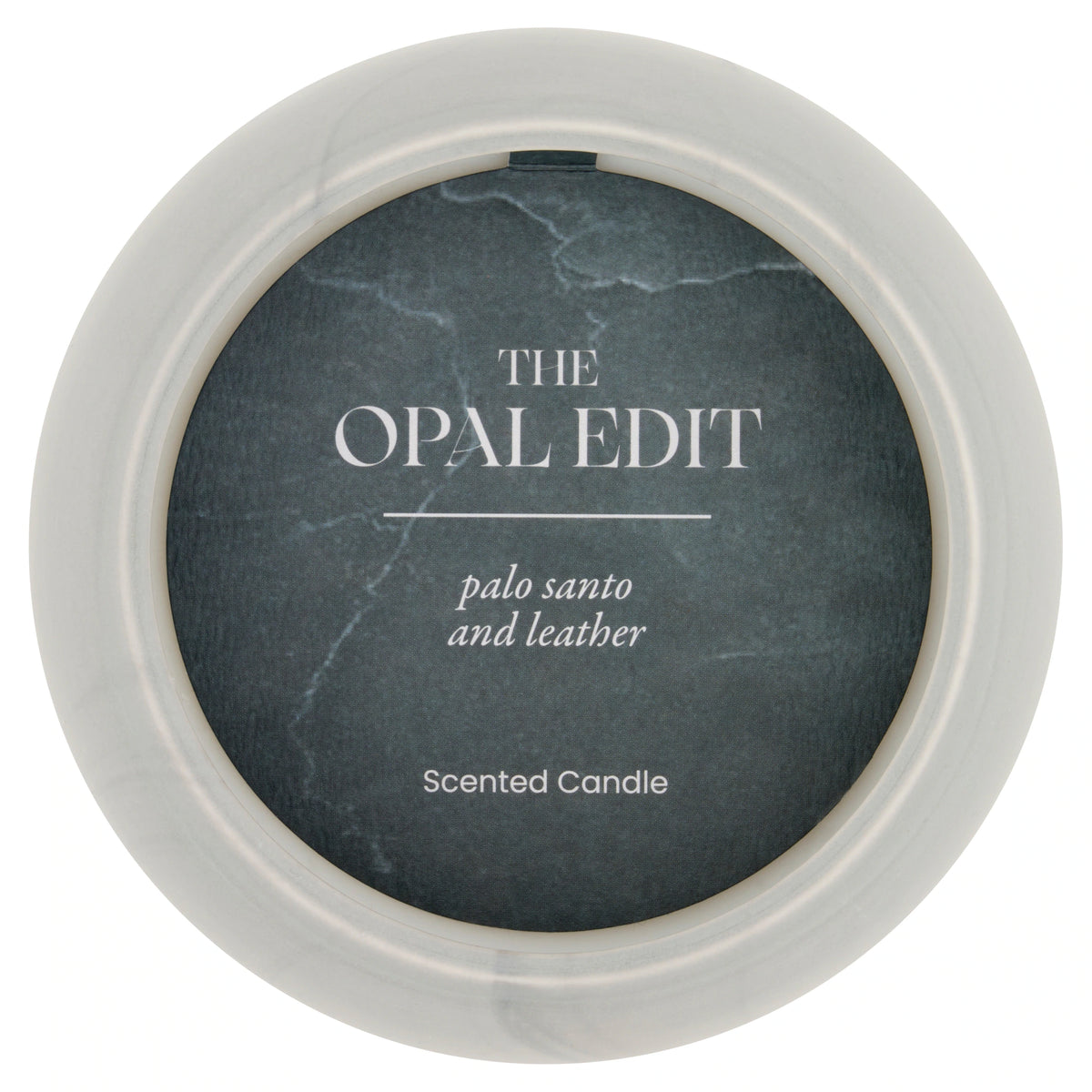F&F Home Opal Edit Black Leather Multi Wick Candle 350g — image 3