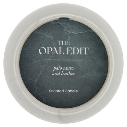 F&F Home Opal Edit Black Leather Multi Wick Candle 350g — image 3