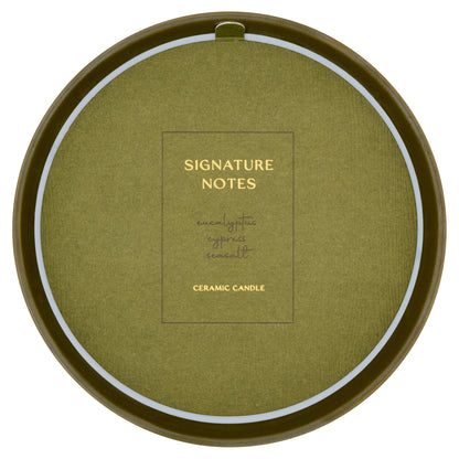 F&F Home Signature Notes Eucalyptus Multi-Wick Ceramic Candle 370g — image 3