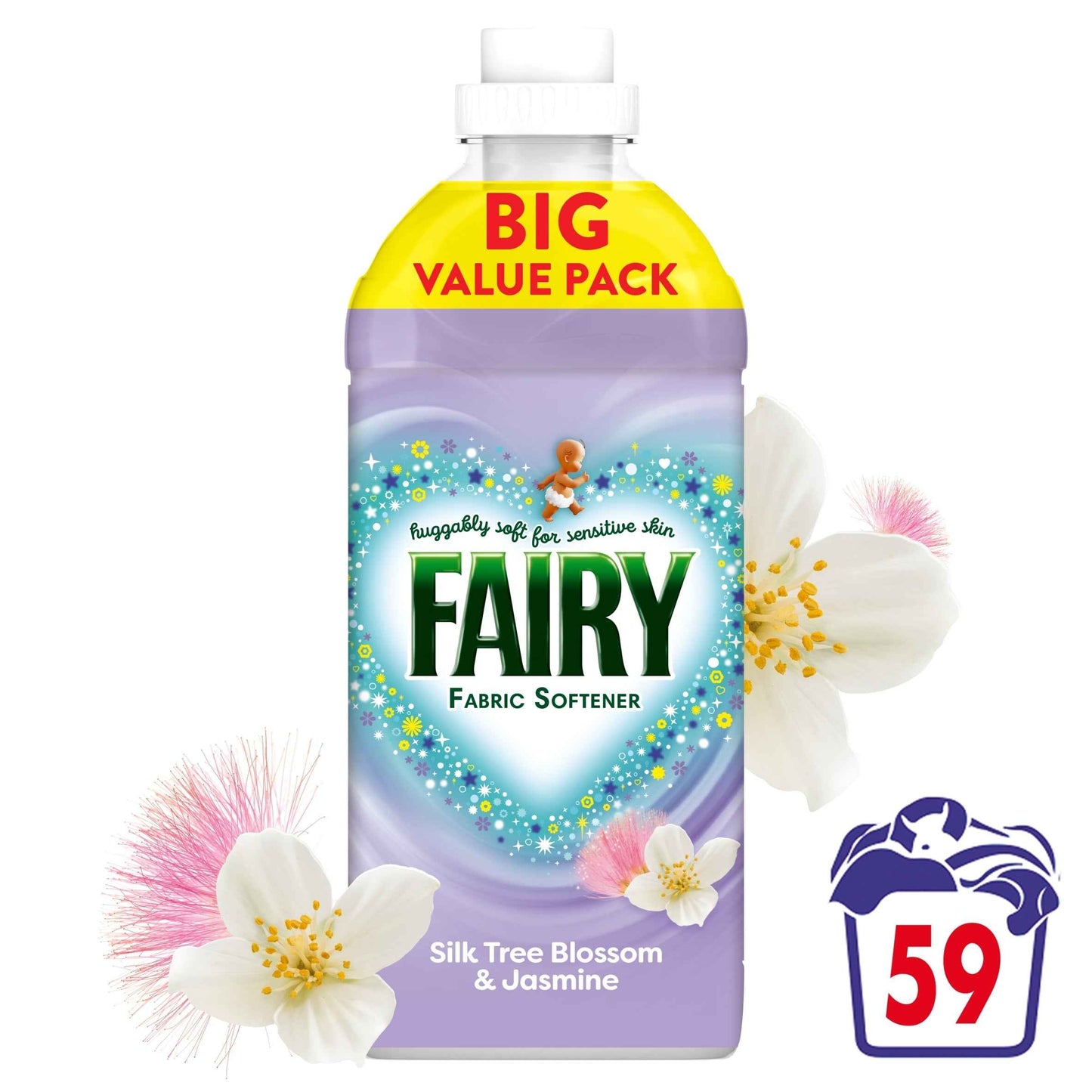 FAIRY Fabric Conditioner Silk Tree Blossom & Jasmine 59 Washes 1829ml
