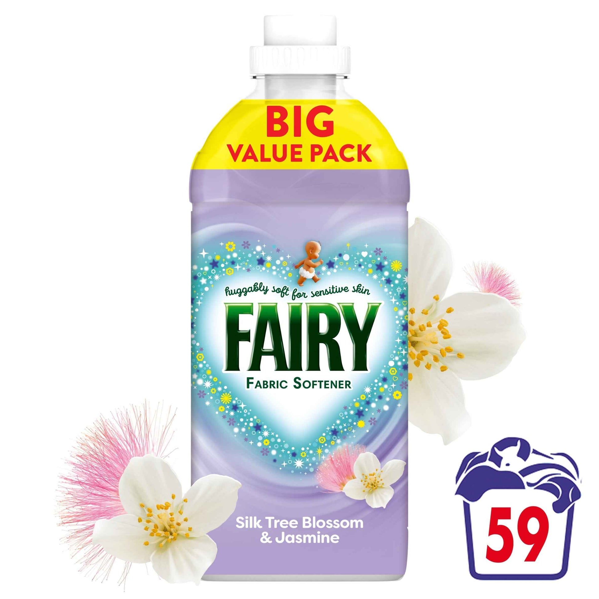 FAIRY Fabric Conditioner Silk Tree Blossom & Jasmine 59 Washes 1829ml