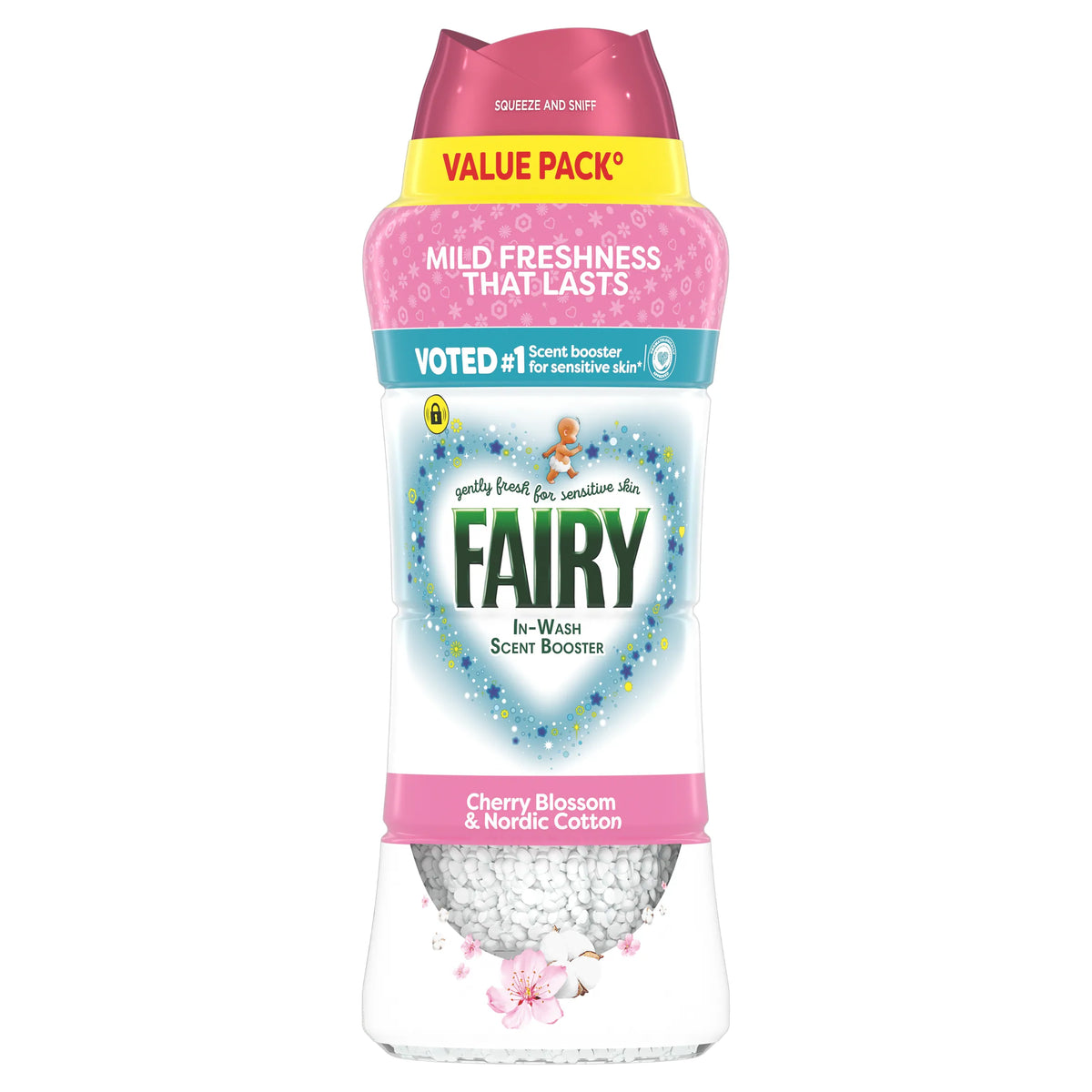 Fairy In-Wash Cherry Blossom & Nordic Cotton Scent Booster 425g — image 1