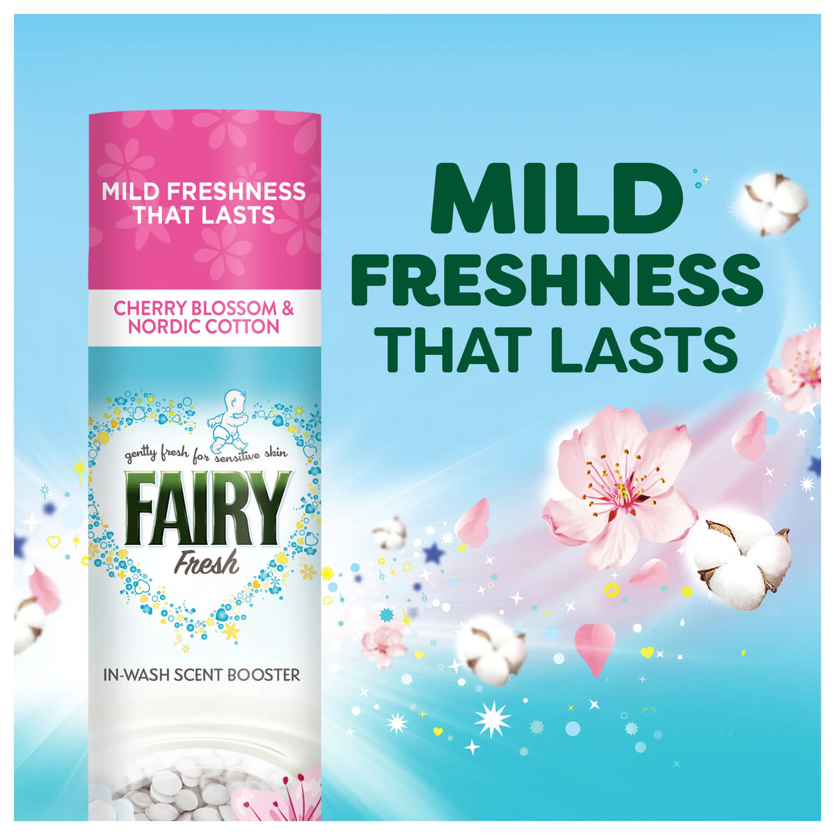 Fairy In-Wash Cherry Blossom & Nordic Cotton Scent Booster 425g — image 4