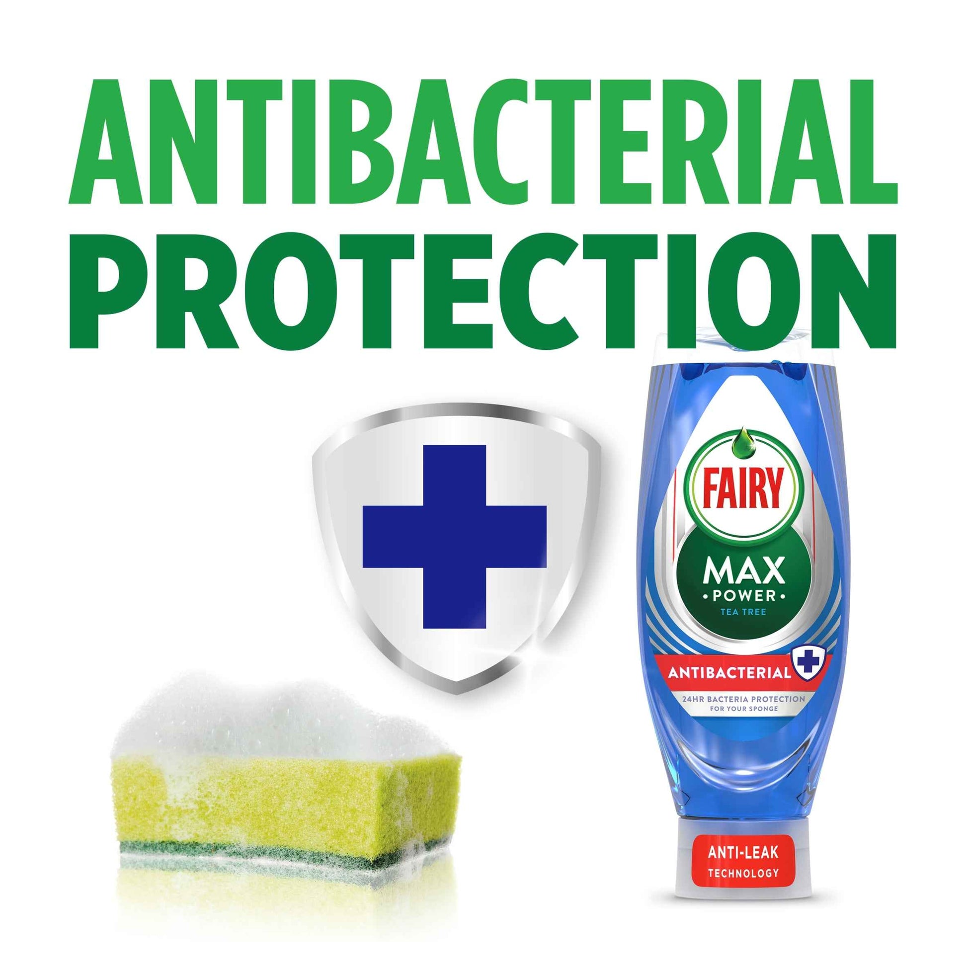 FAIRY Max Power Eucalyptus Anti-bacterial Washing Up Liquid 545ml
