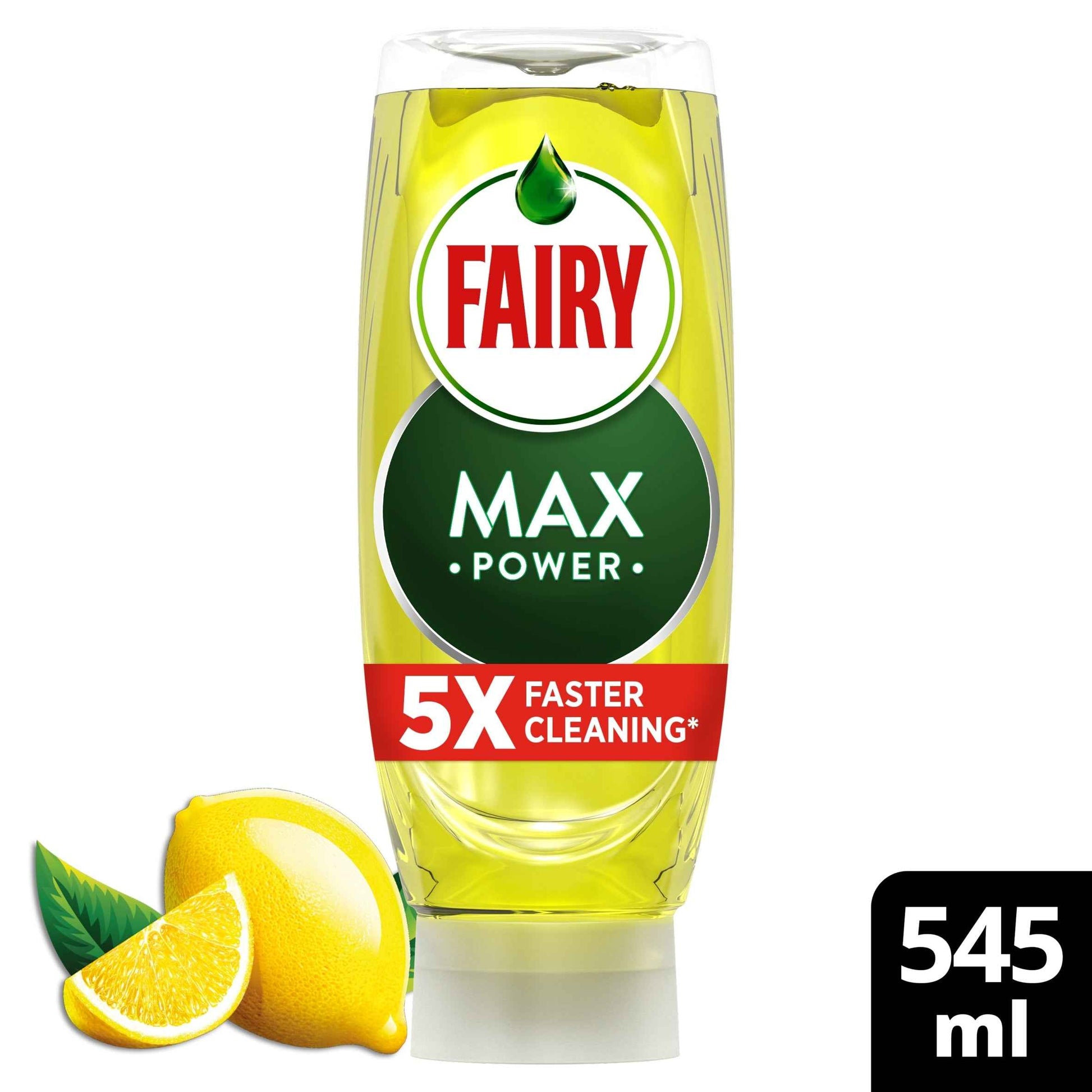 FAIRY Max Power Lemon Washing Up Liquid 545ml