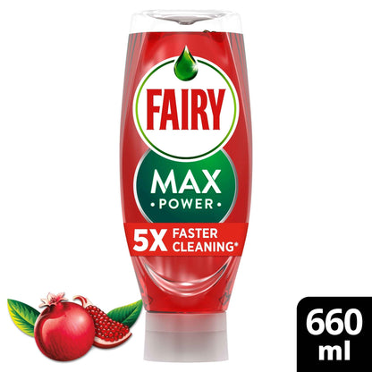 FAIRY Max Power Pomegranate Dishwashing Liquid 660ml