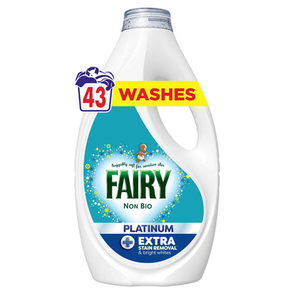 FAIRY Non Bio Platinum Washing Liquid 43 Washes 1333ml