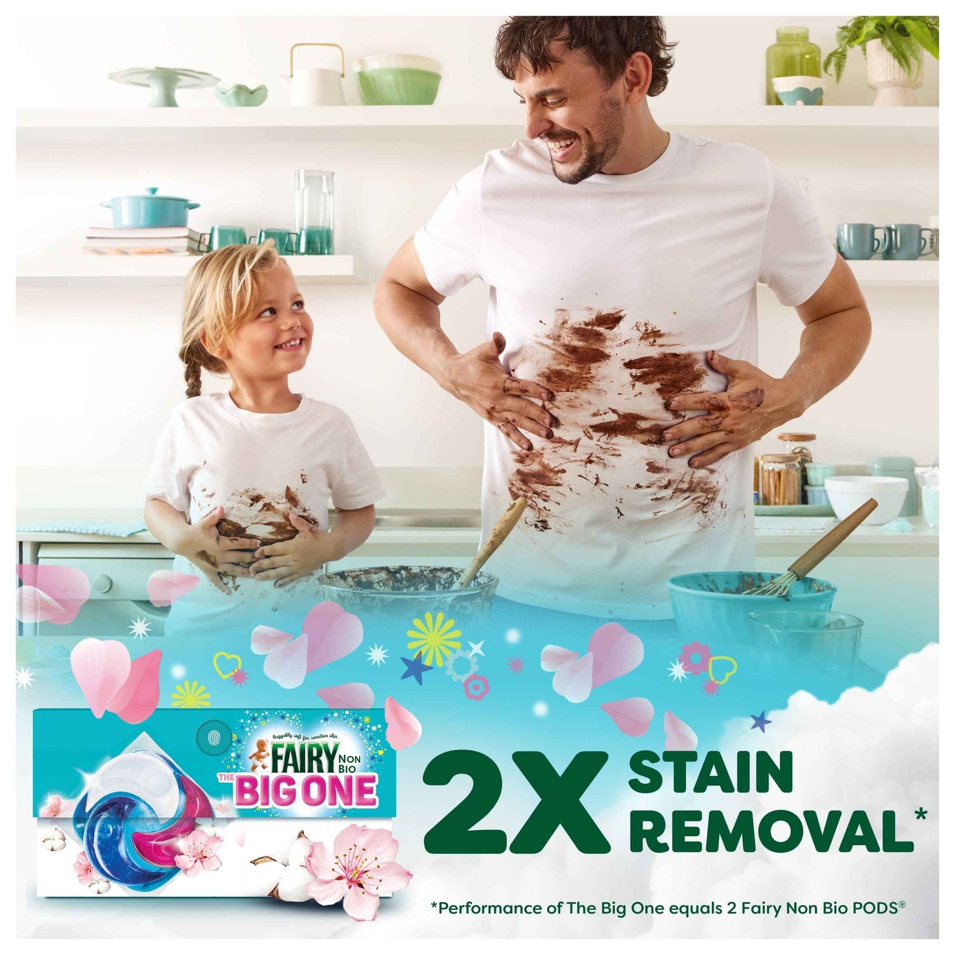 FAIRY Non Bio The Big One Cherry Blossom & Nordic Cotton Washing