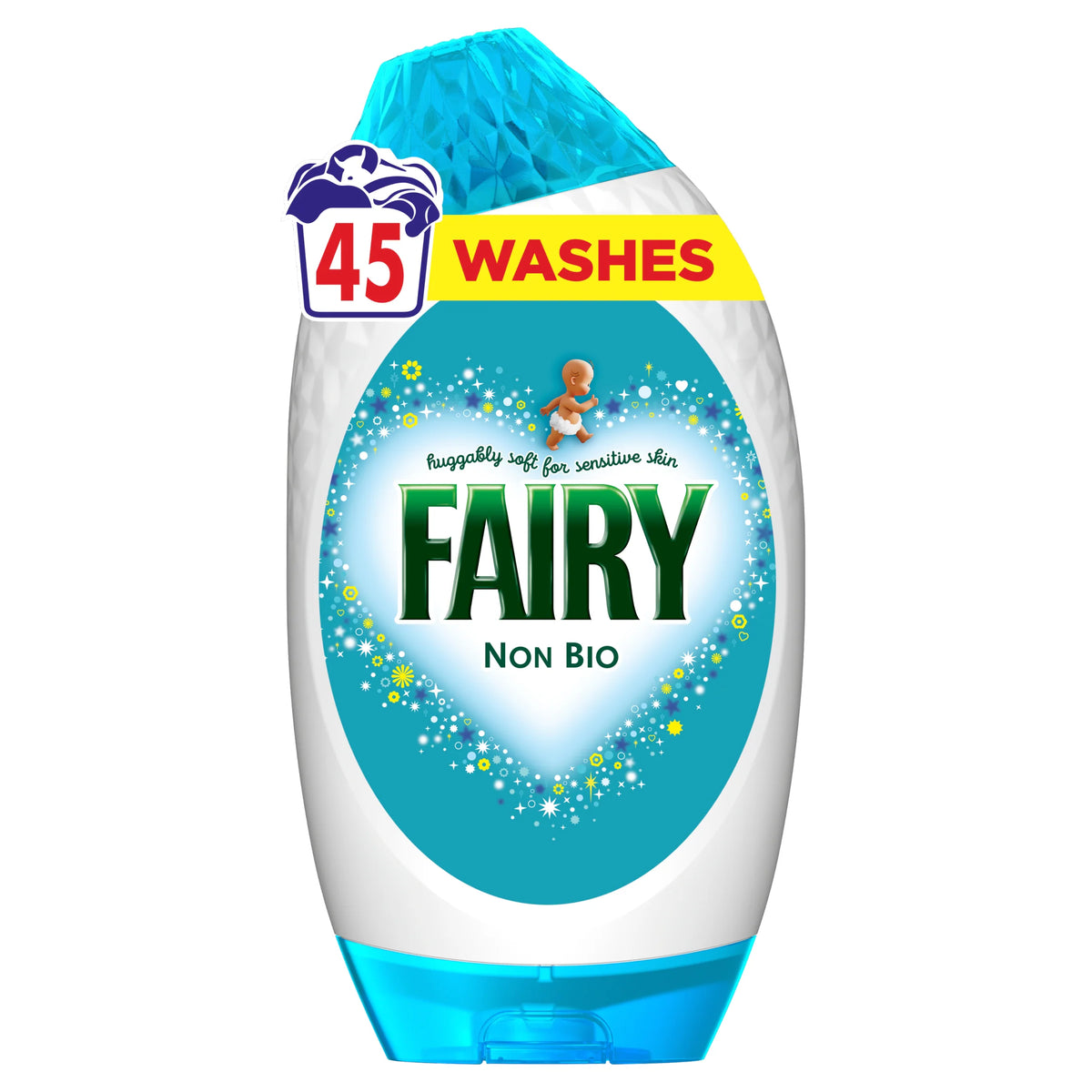 Fairy Non Bio Washing Liquid Gel 45 Washes 1485ML — image 1