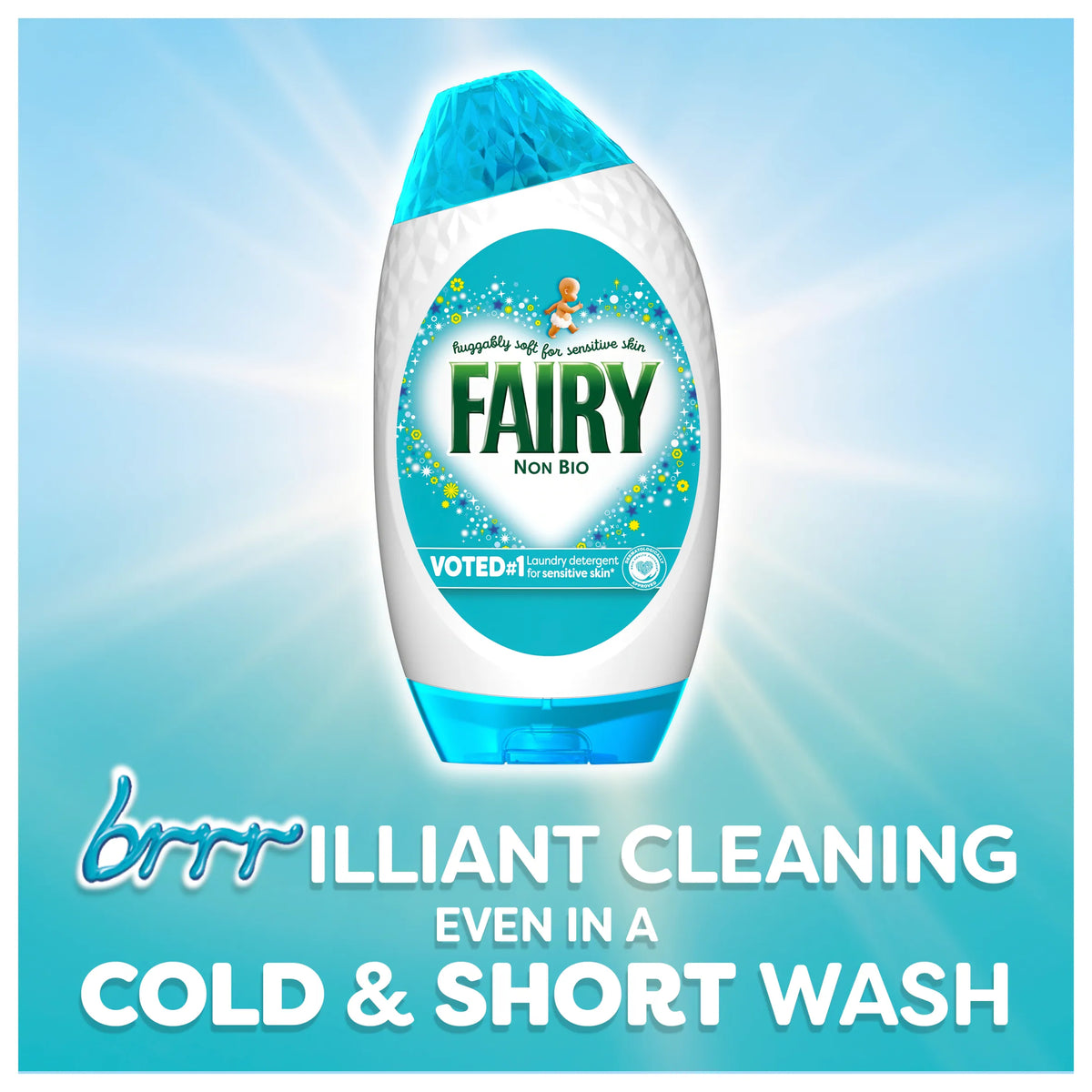 Fairy Non Bio Washing Liquid Gel 45 Washes 1485ML — image 5