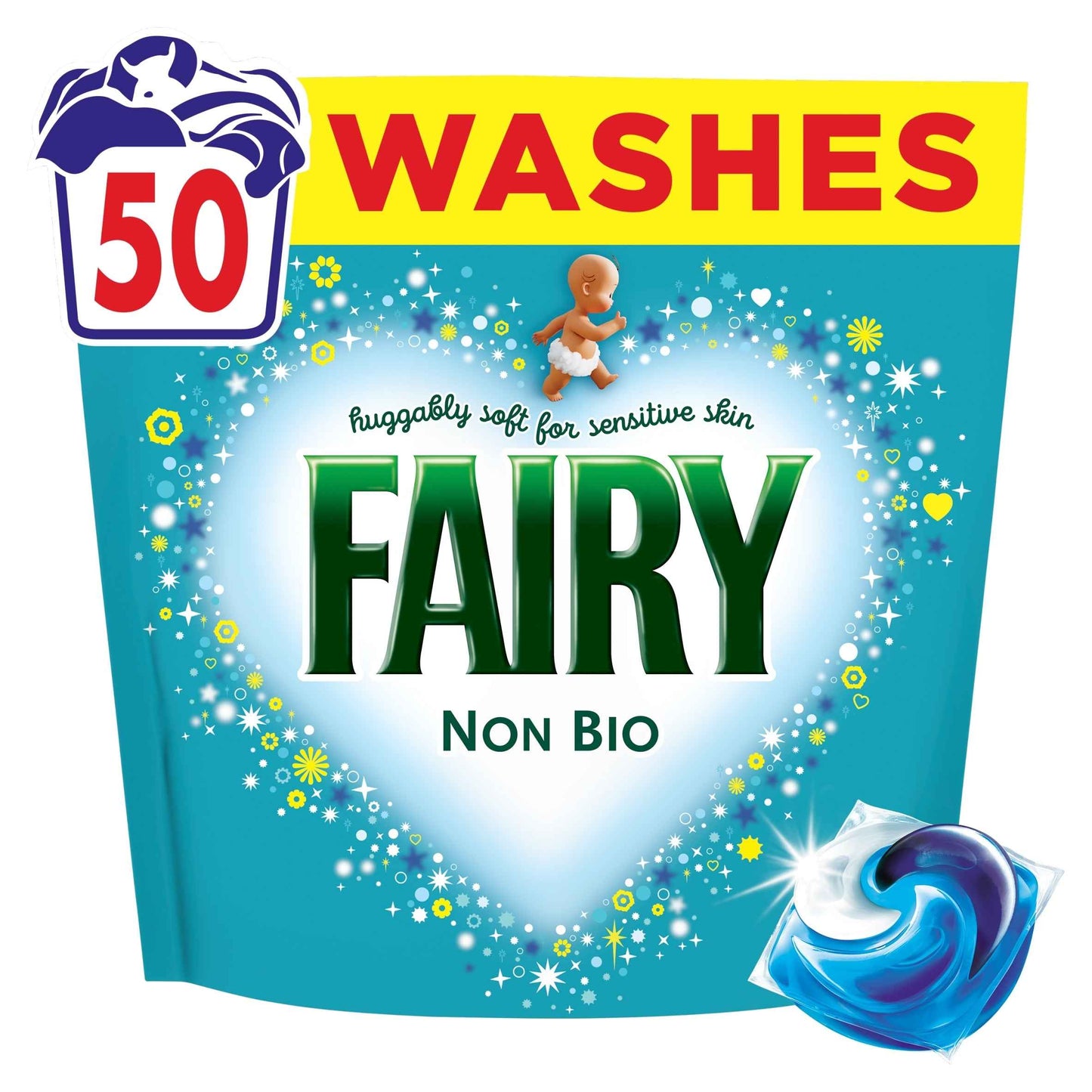FAIRY Non Bio Washing Pods 50 Washes 1030g