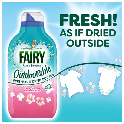 Fairy Outdoorable Fabric Conditioner Cherry Blossom & Nordic Cotton 105 Washes 1.47L — image 3