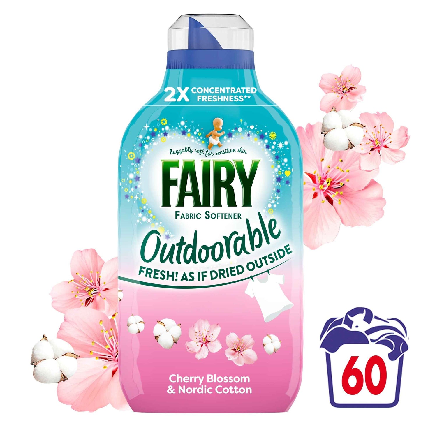FAIRY Outdoorable Fabric Conditioner Cherry Blossom & Nordic Cotton
