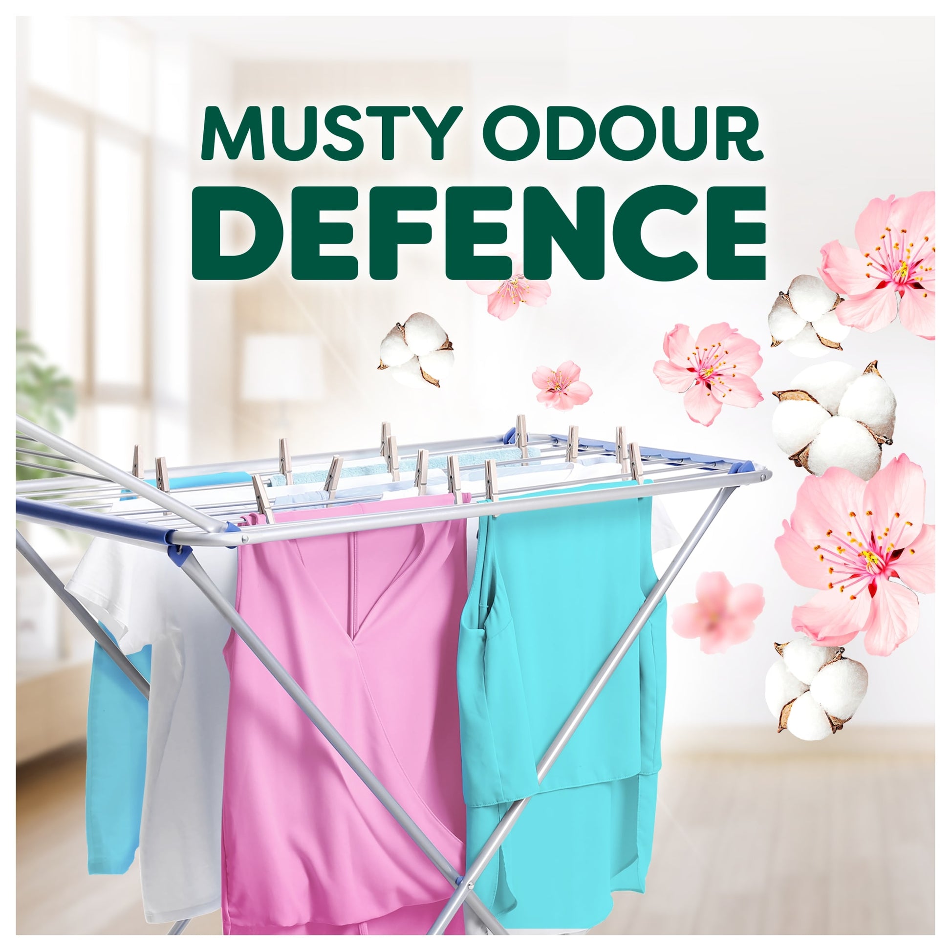 Fairy Outdoorable Fabric Conditioner Cherry Blossom & Nordic Cotton 60 Washes 840ml — image 4