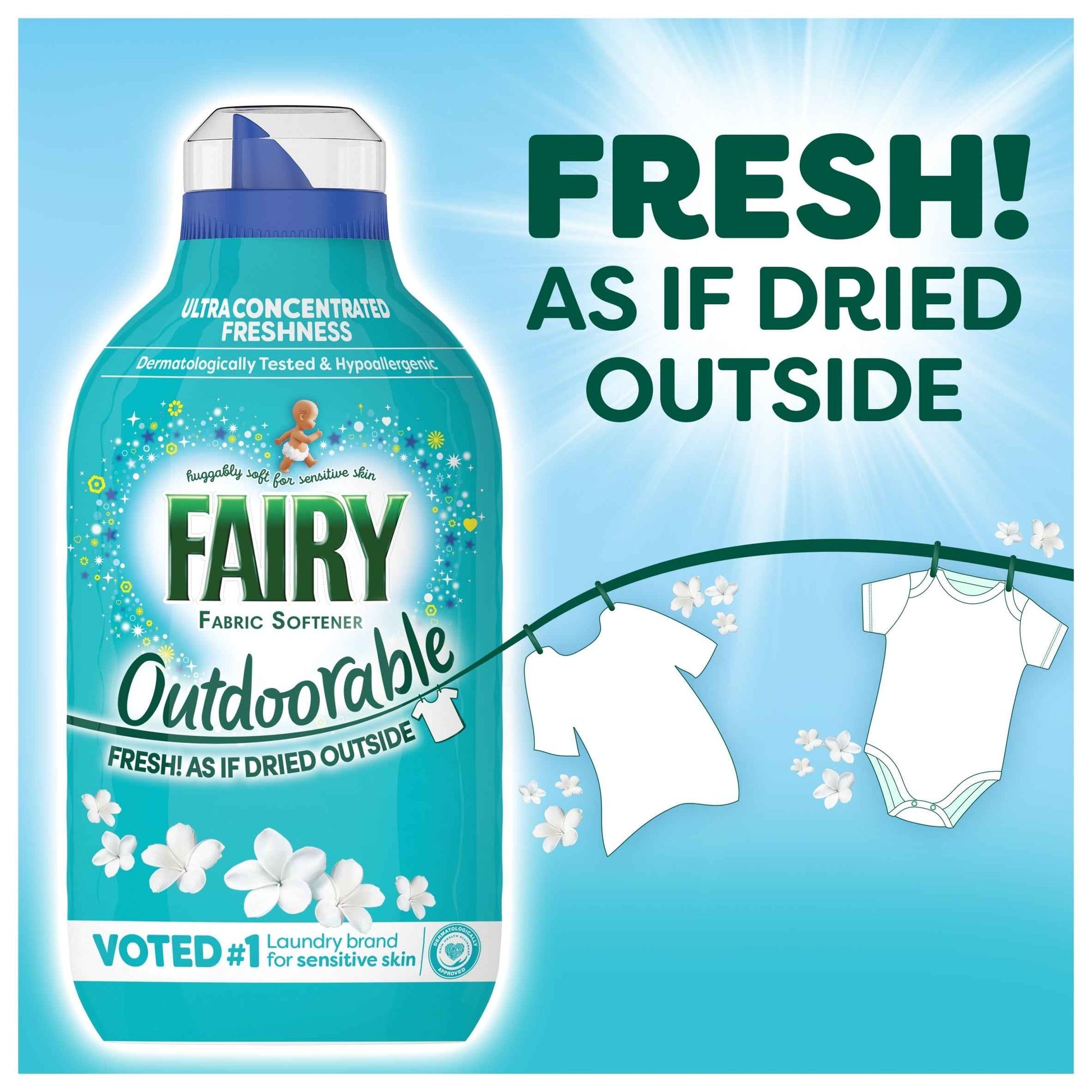 FAIRY Outdoorable Fabric Softener 60 Washes 840ml