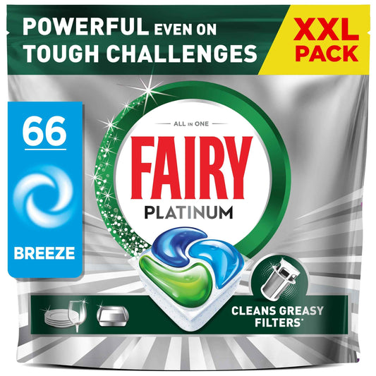 FAIRY Platinum All In One Xxl Pack Original Breeze 66 Dishwasher