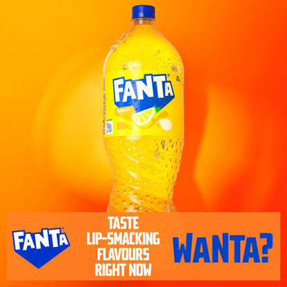 Fanta Lemon Soft Drink Bottle 2L — image 2