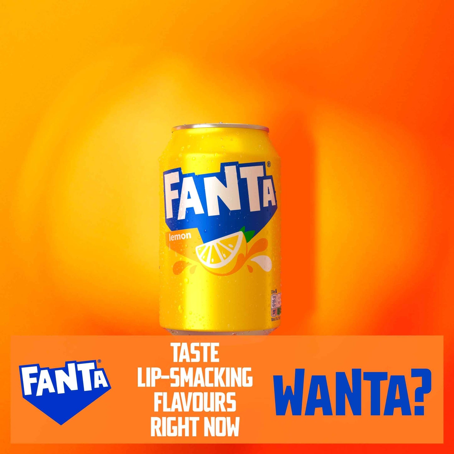 FANTA Lemon Soft Drink Cans 8 X 330 Ml