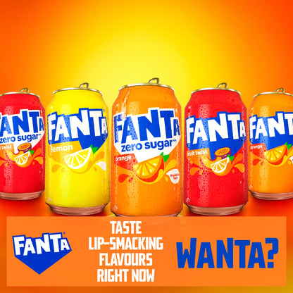 Fanta Orange Soft Drink Cans 24 x 330 mL — image 3