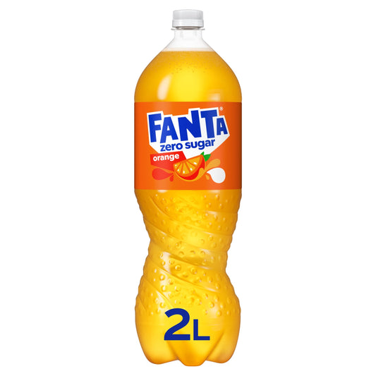 Fanta Zero Orange Soft Drink Bottle 2L — image 1