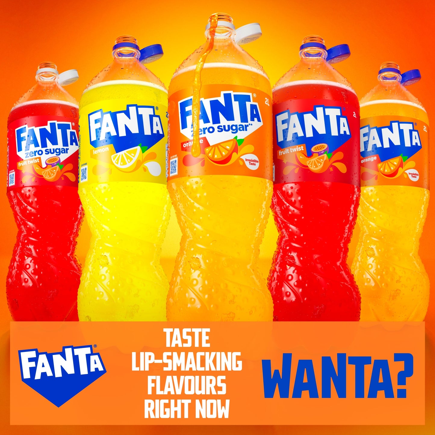 Fanta Zero Orange Soft Drink Bottle 2L — image 4