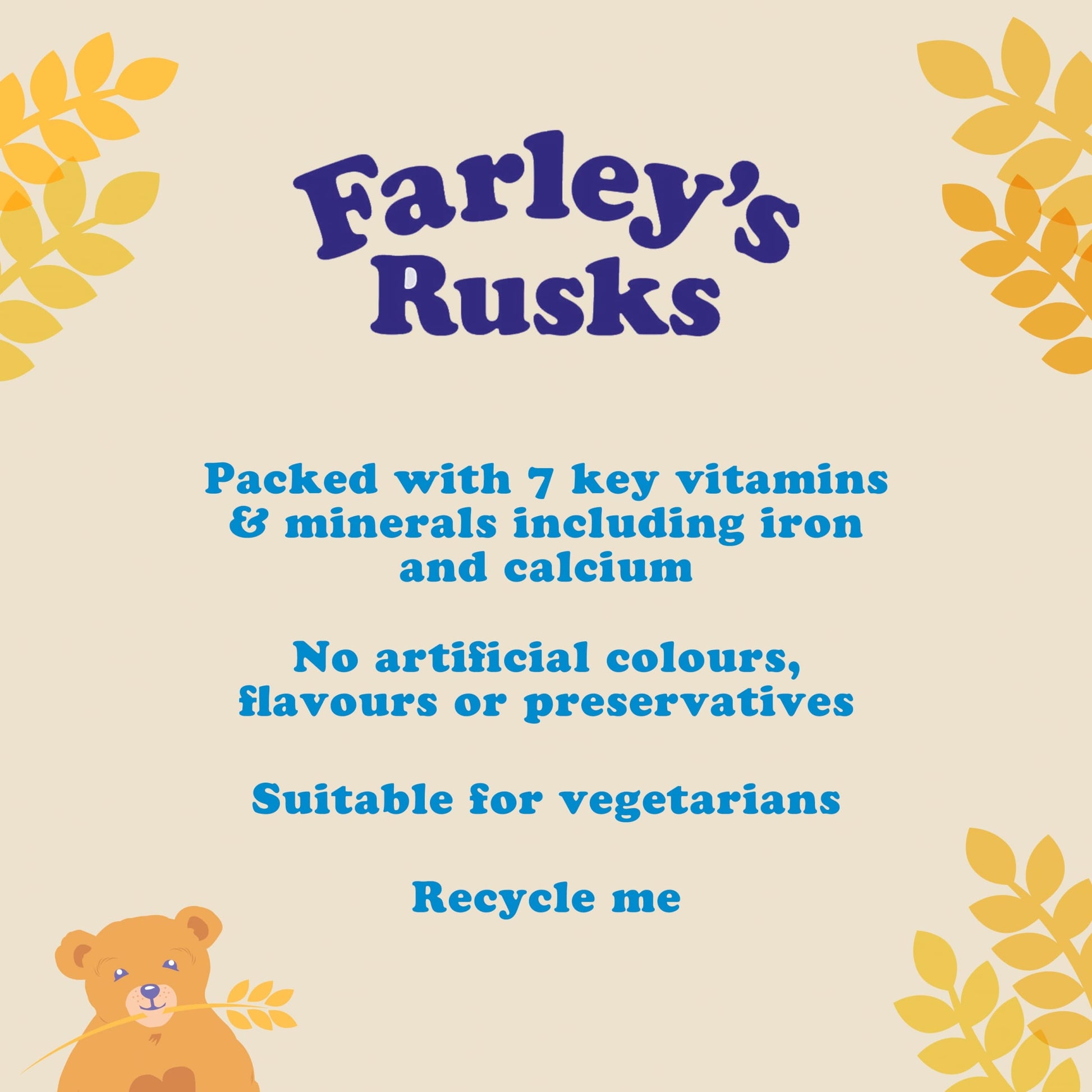 Farley's Rusks Original Baby Food 300g — image 2
