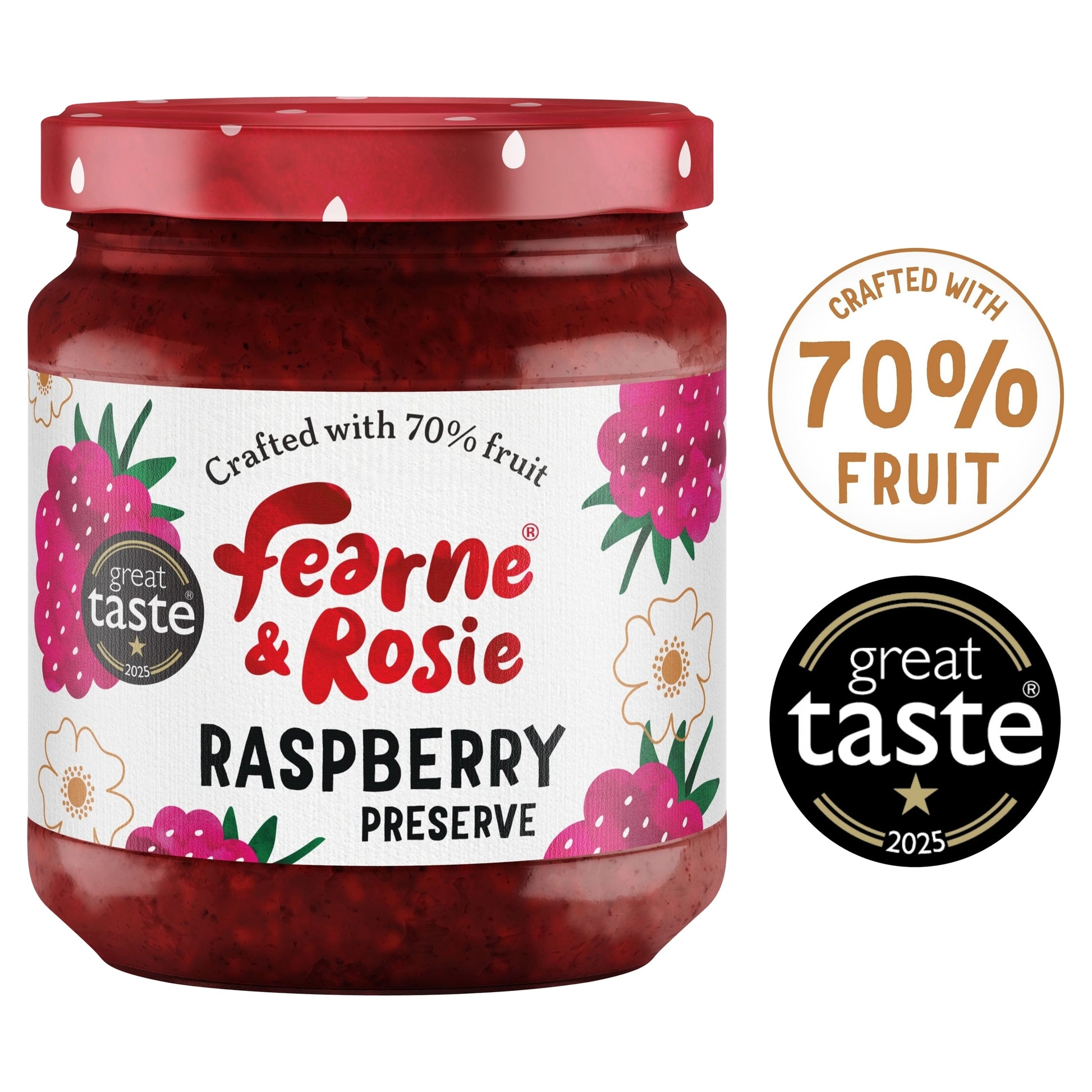Fearne & Rosie Raspberry Preserve 310g — image 1