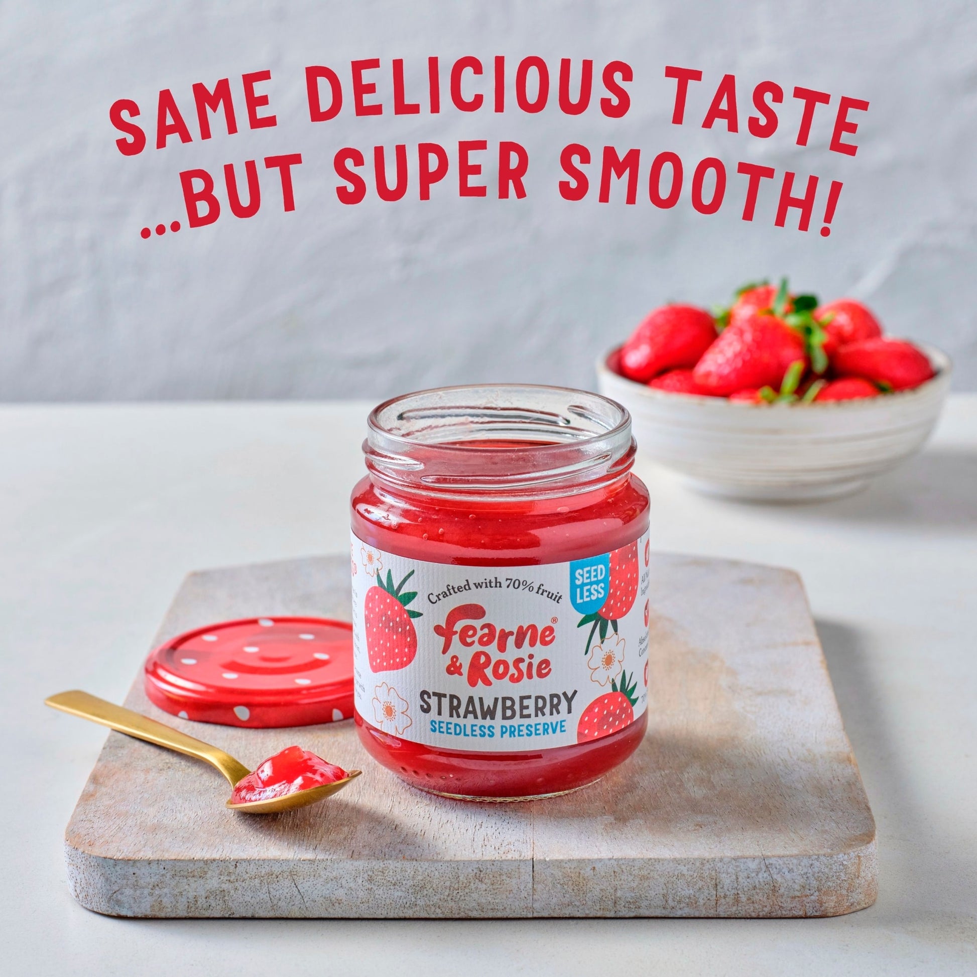 Fearne & Rosie Strawberry Seedless Preserve 310g — image 5