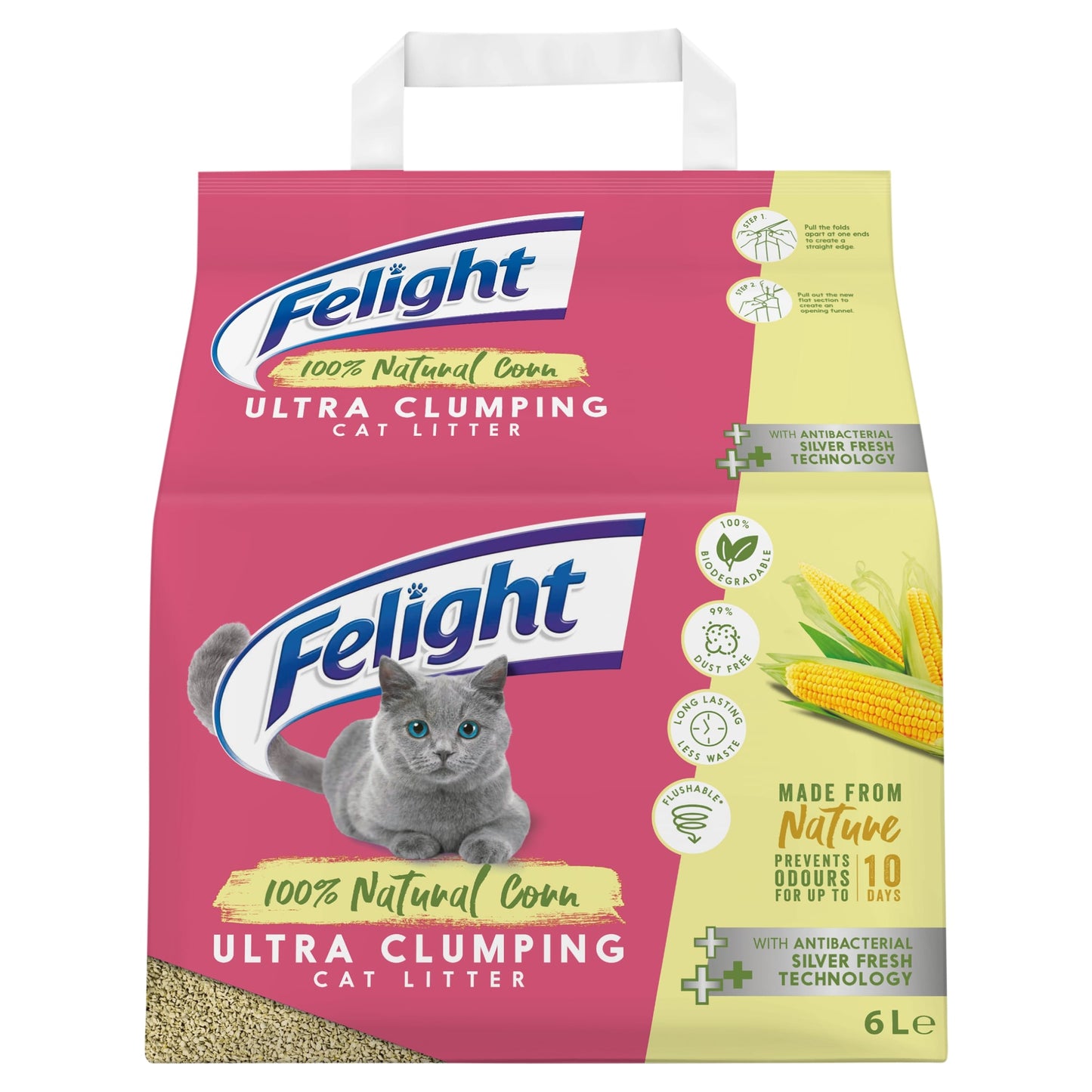 Felight Natural Corn Ultra Clumping Cat Litter 6L — image 1