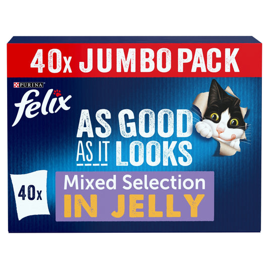 Felix As Good As It Looks Favourites Selection in Jelly Wet Cat Food 40x85g — image 1