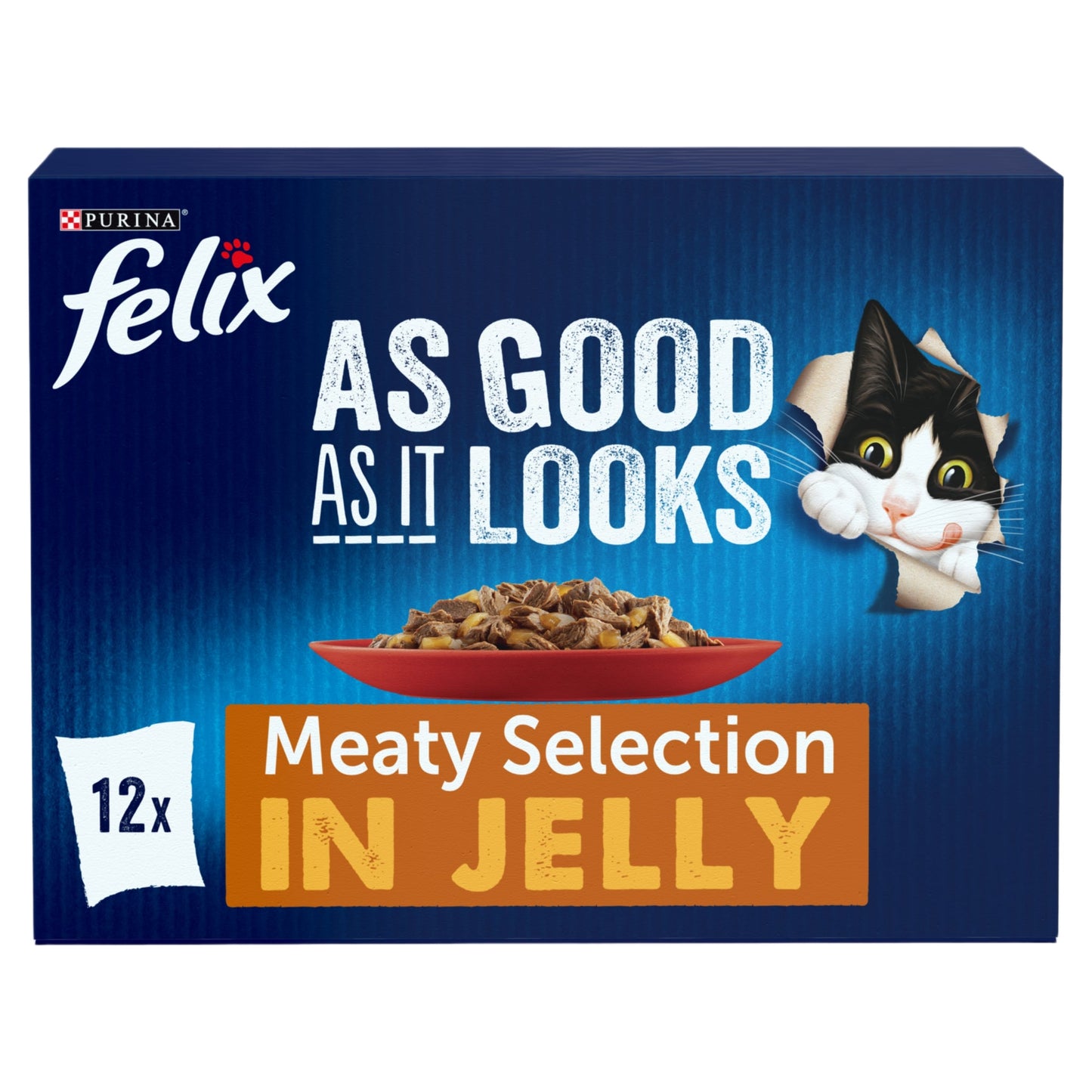 Felix As Good As it Looks Meaty Selection in Jelly Wet Cat Food 12x85g — image 1