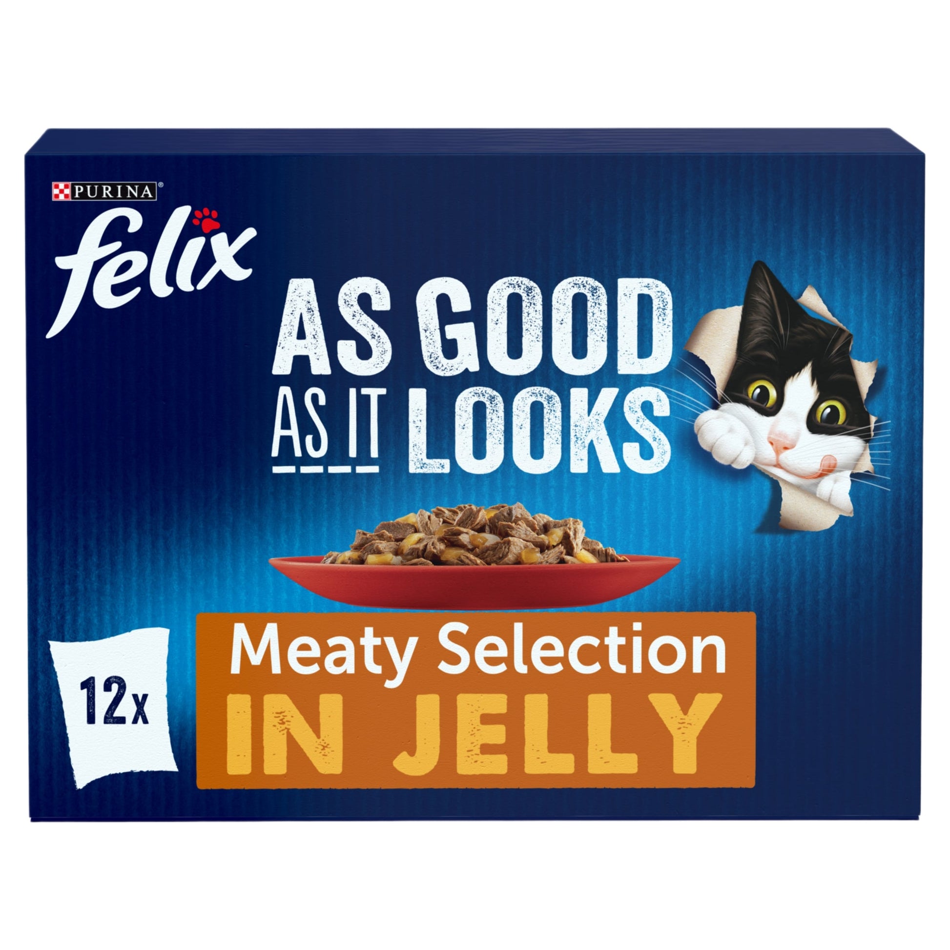 Felix As Good As it Looks Meaty Selection in Jelly Wet Cat Food 12x85g — image 1