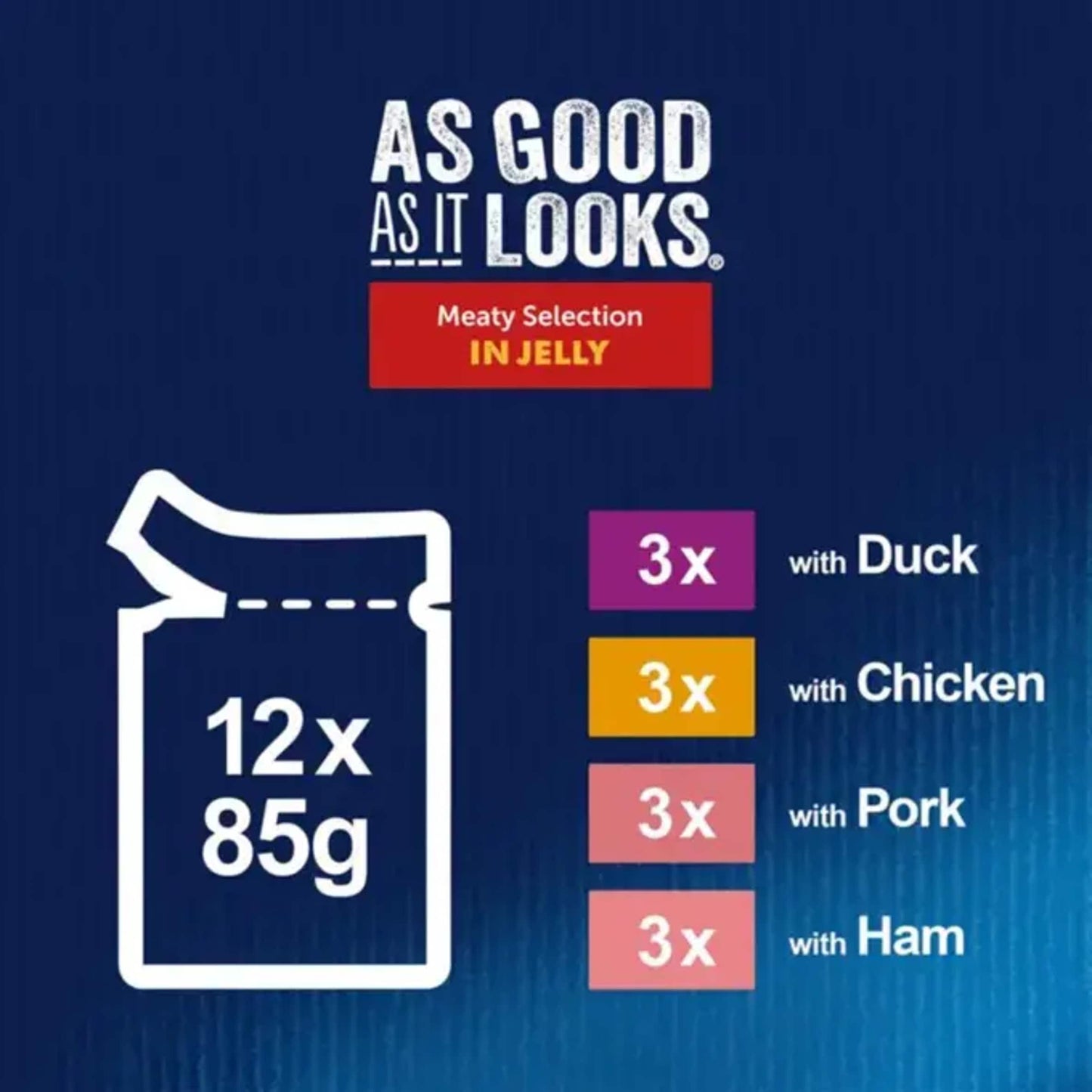 Felix As Good As it Looks Meaty Selection in Jelly Wet Cat Food 12x85g — image 3