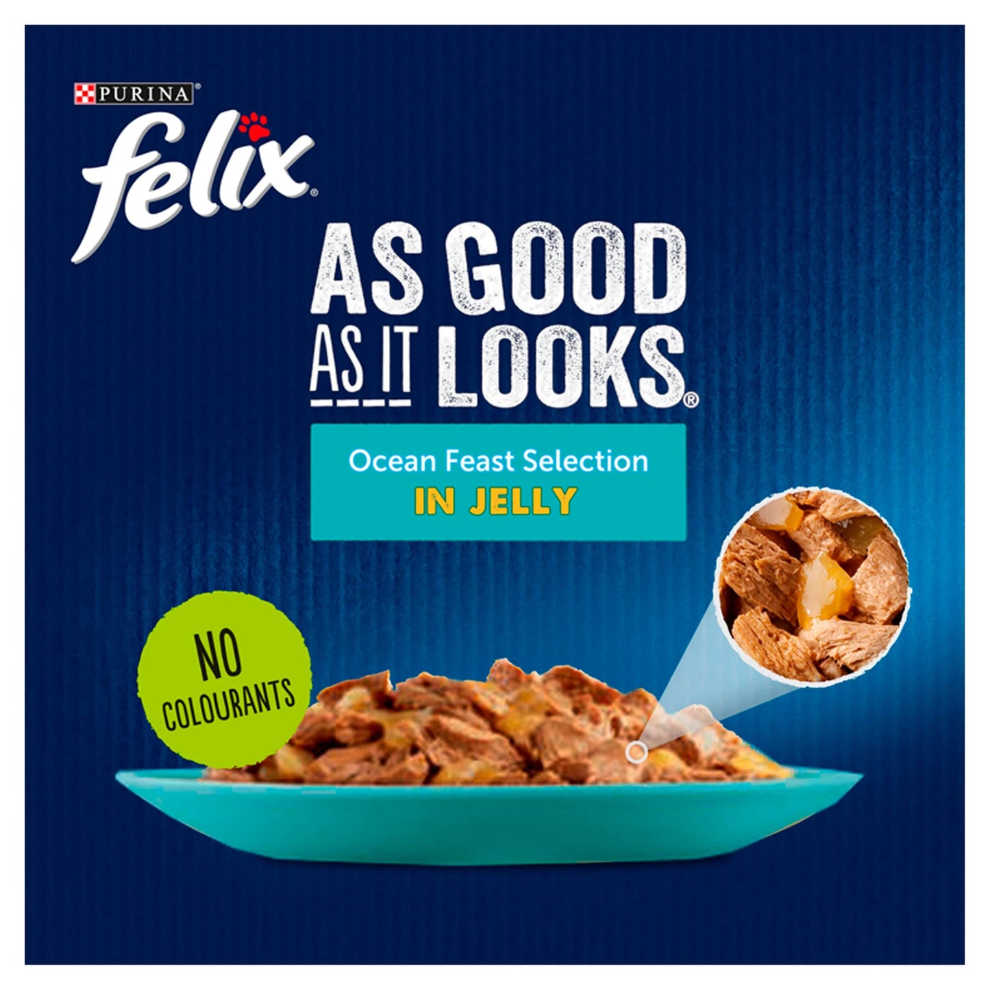 FELIX As Good As it Looks Ocean Feasts in Jelly Wet Cat Food 12x85g — image 2