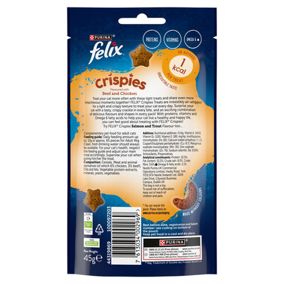 Felix Crispies Cat Treats Beef and Chicken 45G — image 2