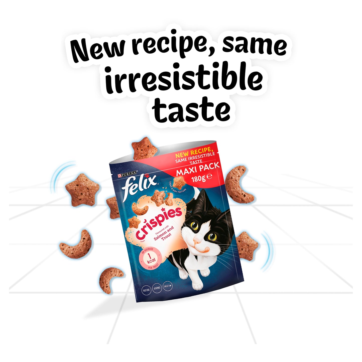 Felix Crispies Cat Treats - Salmon and Trout 180g — image 2