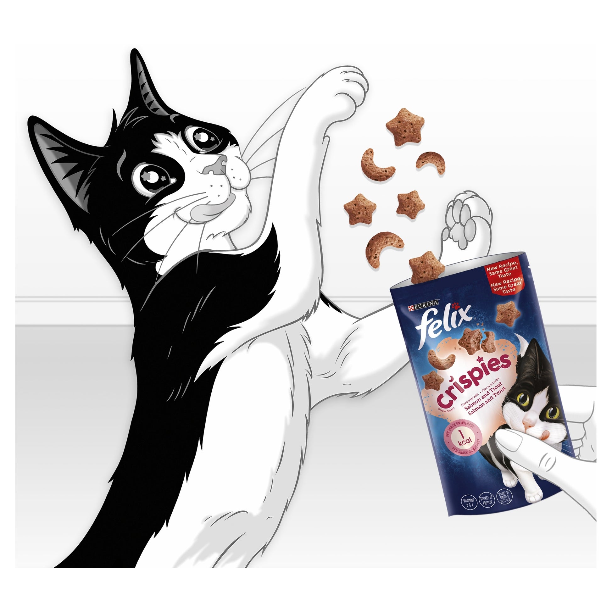 Felix Crispies Cat Treats Salmon & Trout 45G — image 3