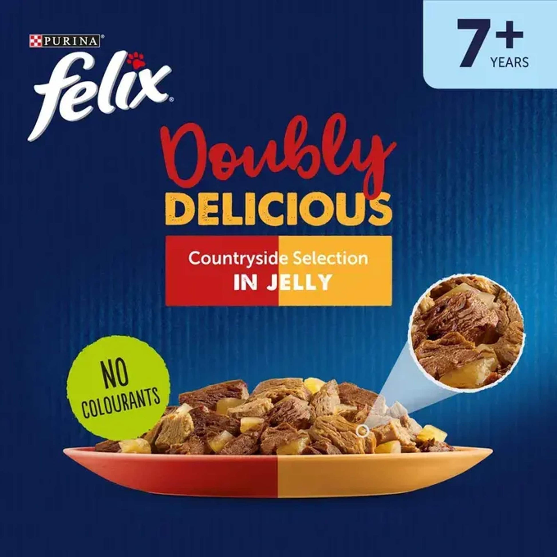 Felix Doubly Delicious 7+ Meat Countryside Selection in Jelly Wet Cat Food 12x85g — image 6