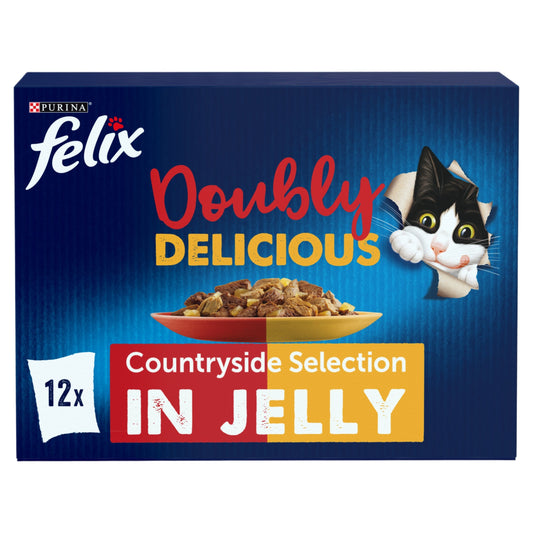 FELIX Doubly Delicious Countryside Selection in Jelly Wet Cat Food 12x85g — image 1