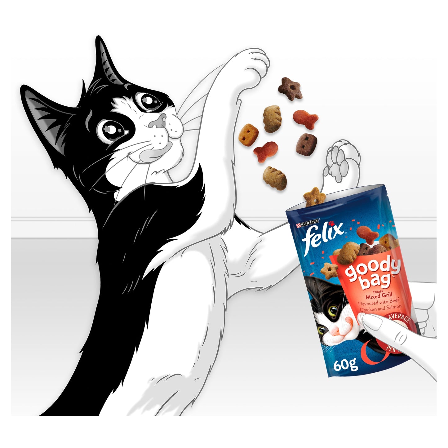 Felix Goody Bag Cat Treats Mixed Grill 60G — image 3