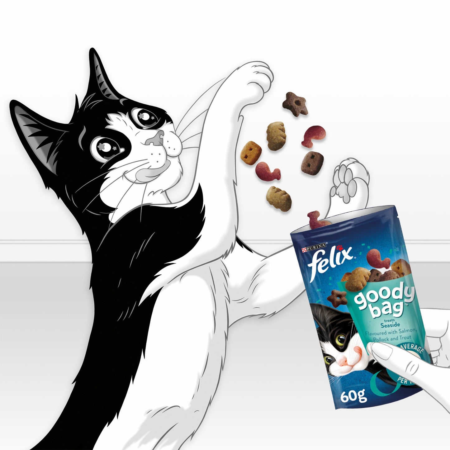 Felix Goody Bag Cat Treats Seaside Mix 60G — image 4