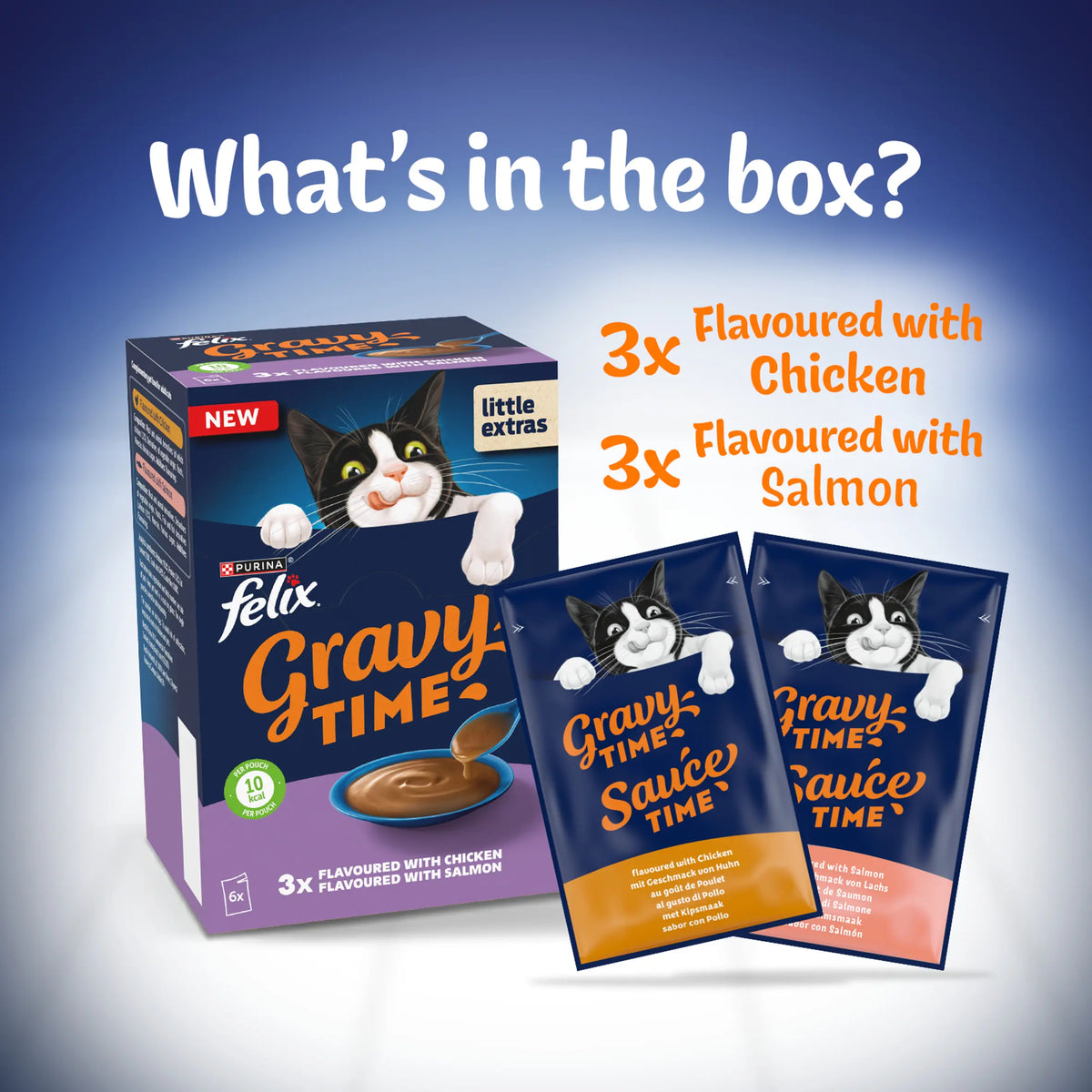 FELIX Gravy Time Chicken and Salmon Wet Cat Food 6x40g — image 6