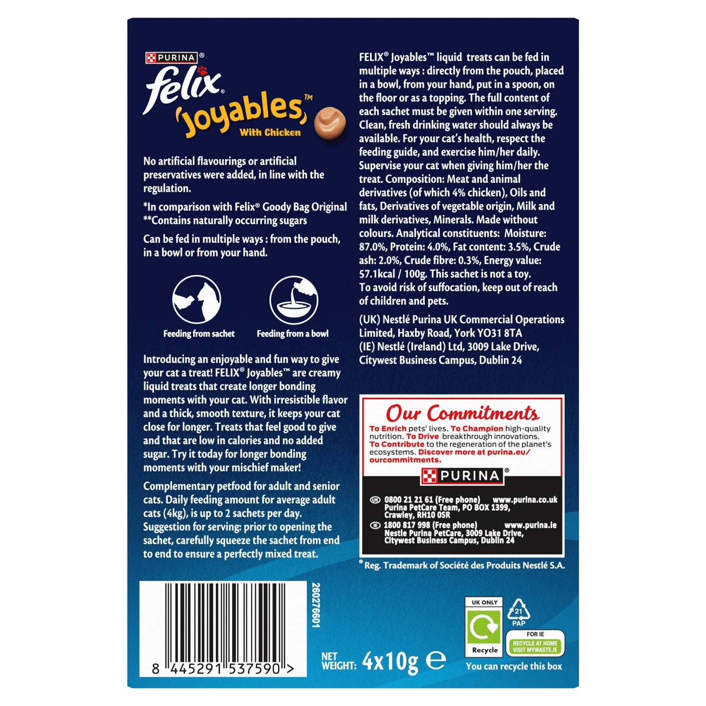 Felix Joyables Chicken Liquid Cat Treat 4x10g — image 2