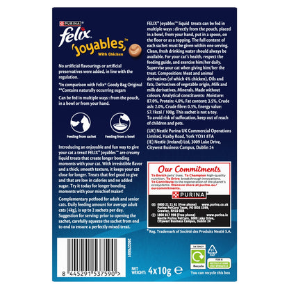 Felix Joyables Chicken Liquid Cat Treat 4x10g — image 2
