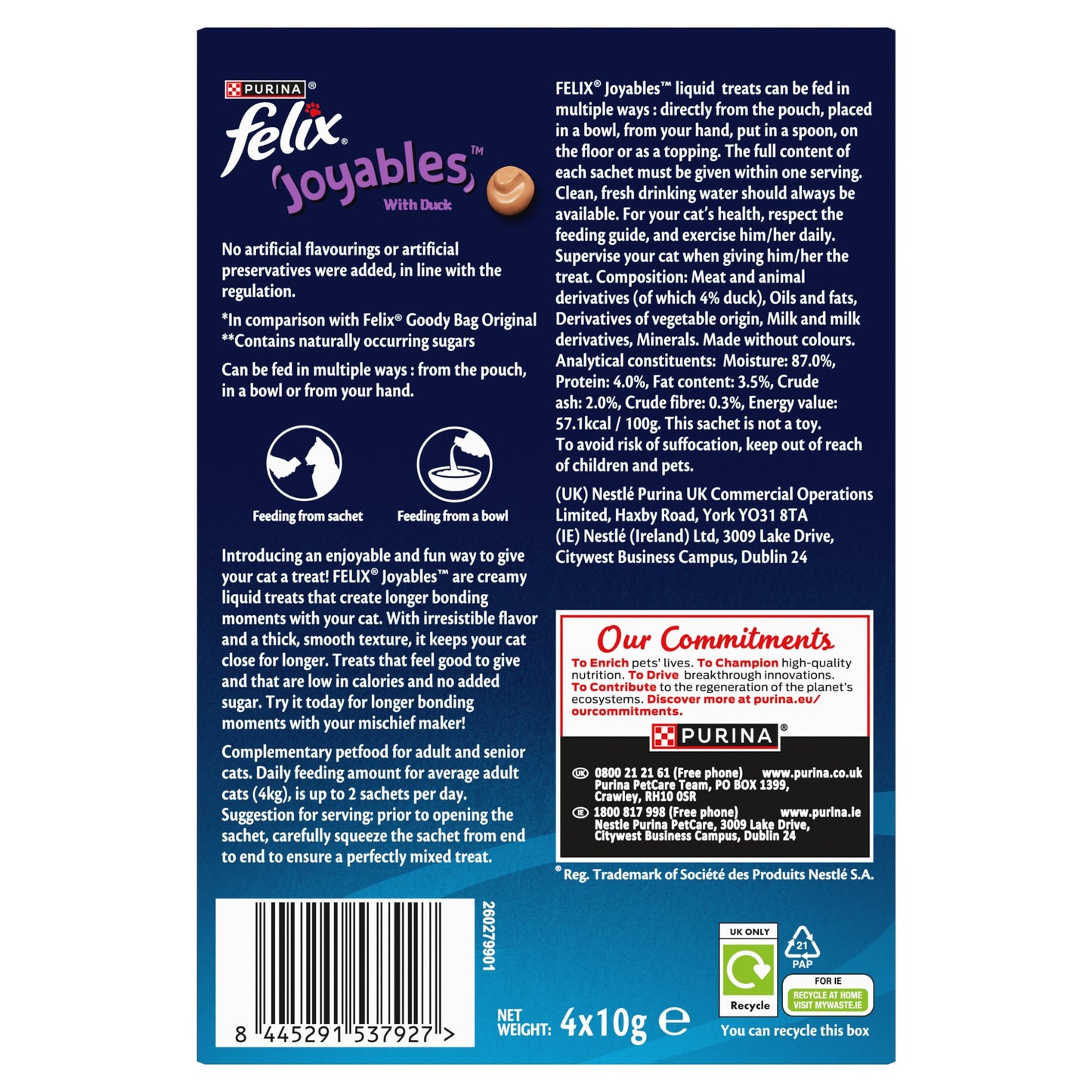 Felix Joyables Duck Liquid Cat Treat 4x10g — image 2
